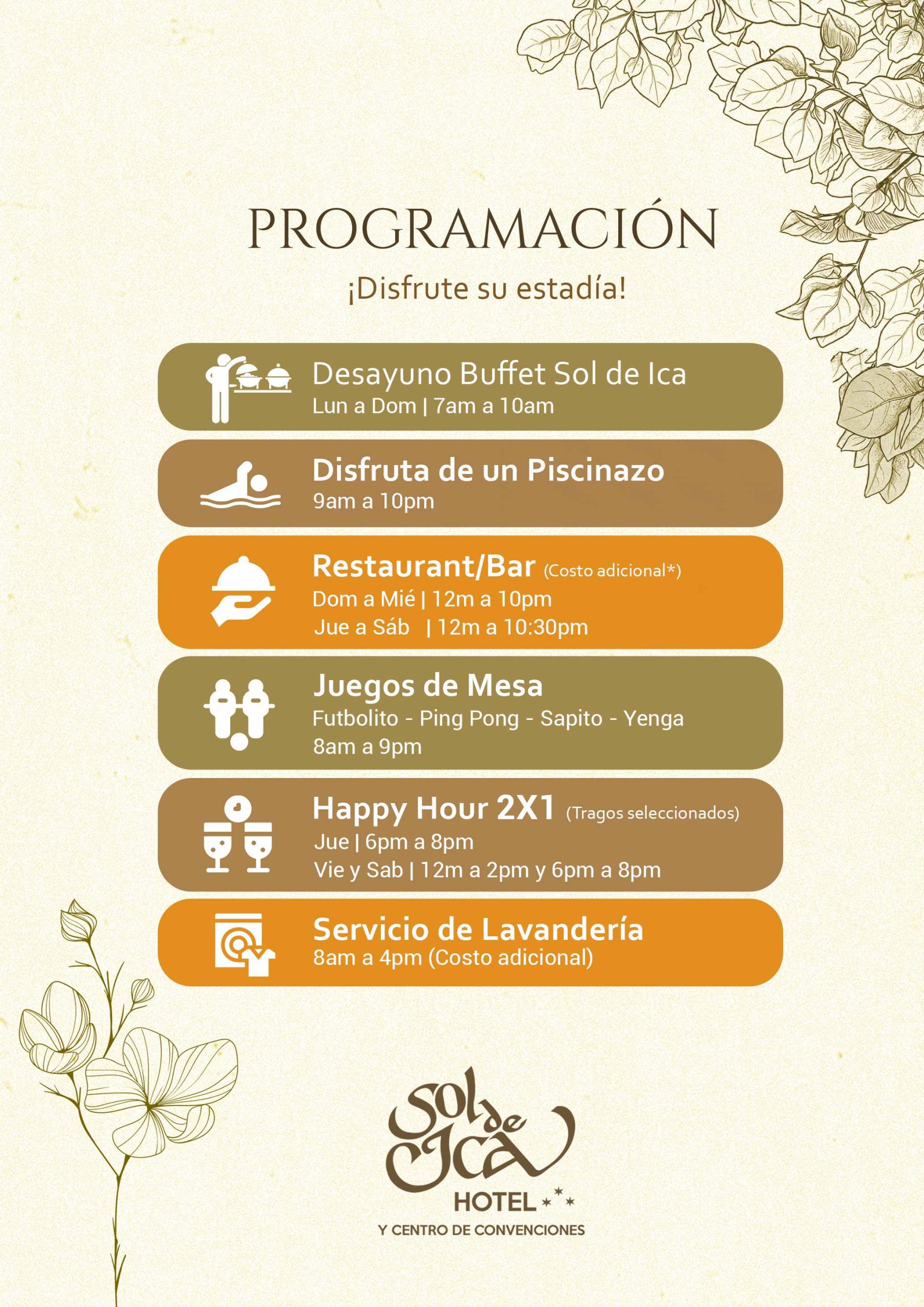 hotel sol de ica<br />
alojamiento